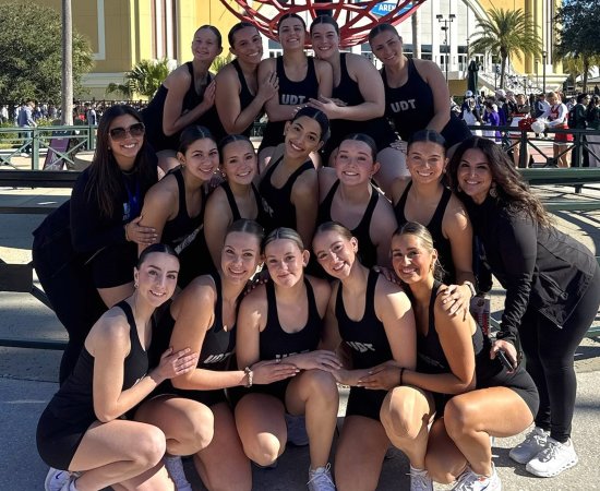 Members of the Utica Dance Team at the ESPN Wide World of Sports Complex at Walt Disney World.
