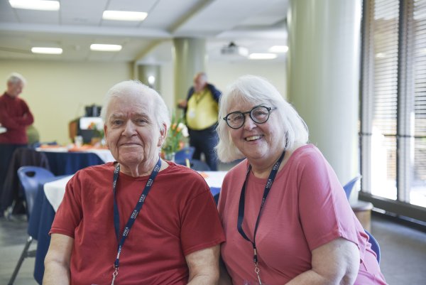 Ron ’70 and Fran Pytko at the Golden Pioneers Reception at Homecoming 2025.